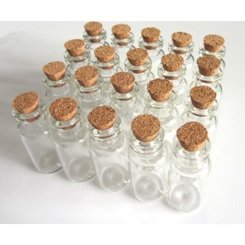 20 Pcs 16x35mm 2ml Wish Bottles Tiny Small Empty Clear Cork Glass Bottles Vials For Wedding Holiday Decoration Christmas Gifts