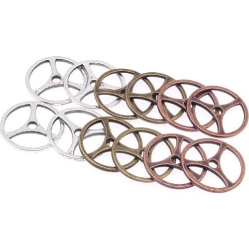 20pcs per lot 17mm Metal Alloy Jewelry Component for Necklace Bracelet Making