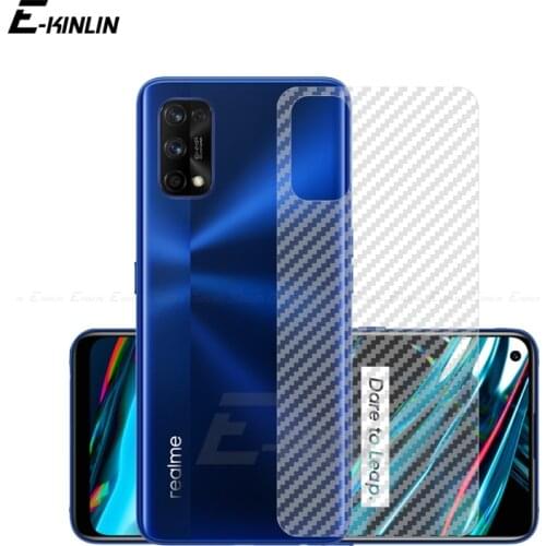 5pcs/lot Soft Back Cover Screen Protector For Realme 8 7 5G 7i 6 6S 5i 6i X2 5s 5 Pro 3D Carbon Fiber Sticker Film Not Glass