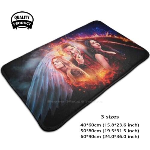 Lucifer And Eve Design Door Mat Foot Pad Home Rug Lucifer Eve Tom Ellis Lauren German I R Lavi Angel Devil Kristin Harris
