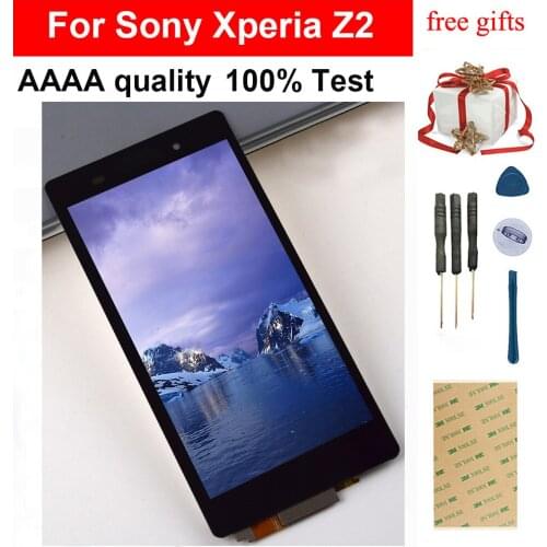 For Sony Xperia Z2 LCD Display Touch Screen Digitizer Assembly For Sony Z2 Display Screen D6502 LCD Screen D6503 D6543 LCD Touch