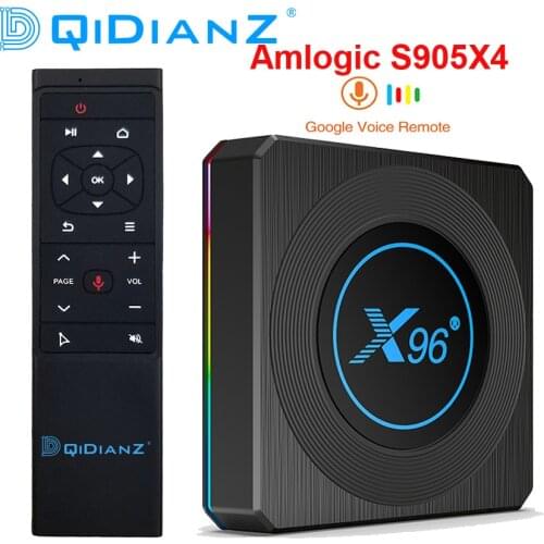 DQiDianZ X96 X4 S905X4 Set Top Box Android 11 Bluetooth 8K Media Player 2.4G&5G Dual WiFi RGB Light TV BOX