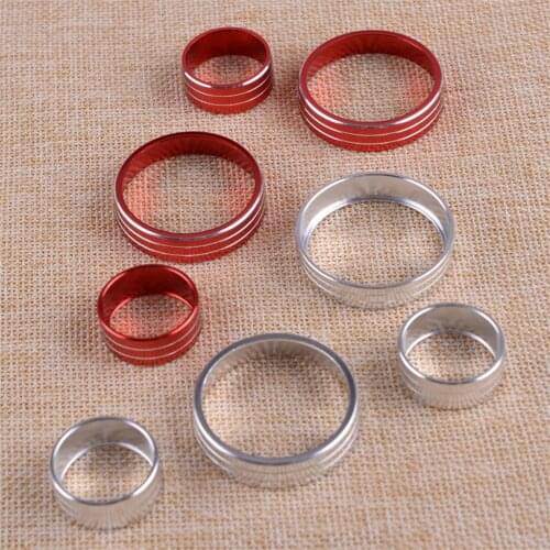 DWCX 4pcs A/C Knob Control Panel Heater Dials Switch Button Ring Cover Fit For Kia Sportage QL 2017-2020 New Shape