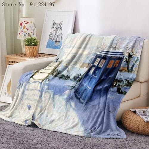 Doctor Who Flannel Blanket Coral Fleece Blanket Sci-Fi Movie Series Blanket For Teen Sherpa Fleece Blanket Decor Supply