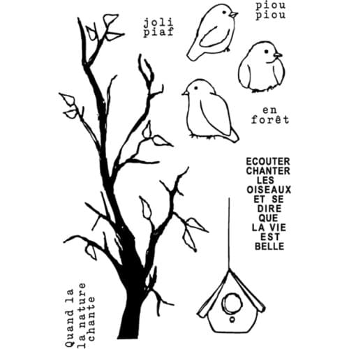 French stamp Clear Stamp for Scrapbooking Transparent Silicone Rubber DIY Photo Album Decor 0633