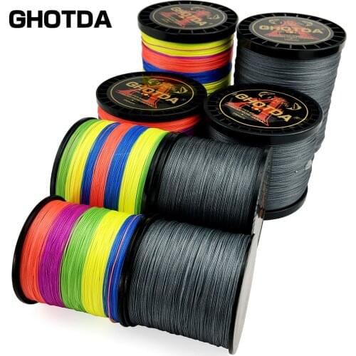 GHOTDA 12 strands 9 strands 8 strands PE braided Fishing Line Multifilament Carp Sea Fishing