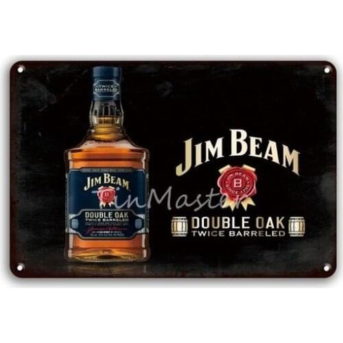 Martini Cocktail Jim Whiskey Metal Sign Vintage Irish Pub Kitchen Home Decor Retro Beer Poster Tin Signs Restaurant Wall Decor