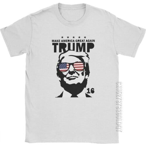 Men T Shirt Donald Trump Make America Great Again Shirt Male Tshirt Tee Shirt Crew Neck Tops Purified Cotton Summer T-Shirt