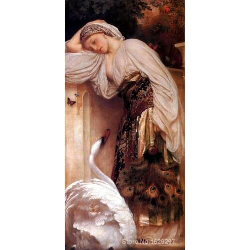 Odalisque Frederic Leighton painting for bedroom decoration High quality