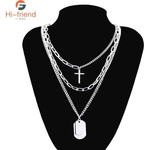 Harajuku Style Necklace INS Cold Wind Personality Hip Hop Punk Street Necklace for Women Men Clothing Decoration Jewelry