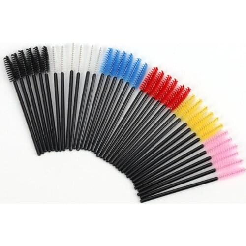 50PCS Disposable Eyelash Brushes Eyelashes Extension Tools Eyebrow Brush Mascara Wands Applicator Spoolers Eye Lashes Cosmetic
