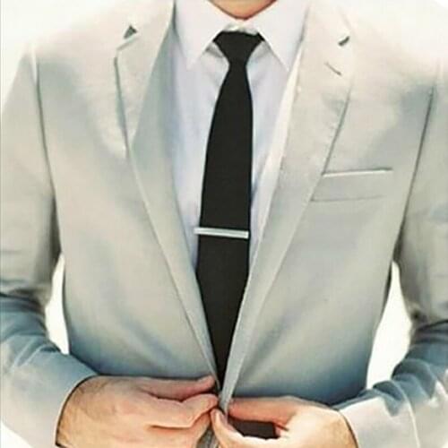 Simple Men Stainless Steel Tie Clip Metal Necktie Male Fashion Party Business Suits Accessories