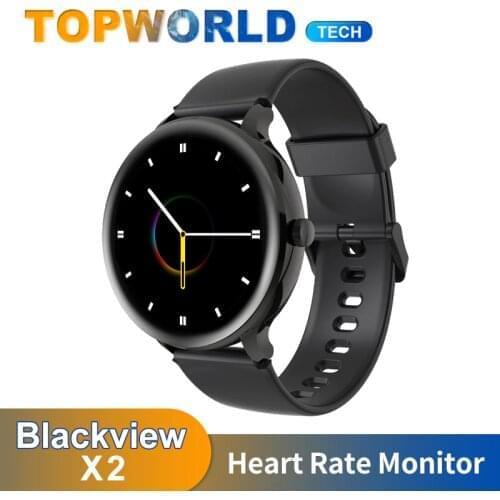 Blackview X2 smartwatch 1.3inch Display 260mAh battery 5ATM Waterproof Heart Rate Track Sport Watch