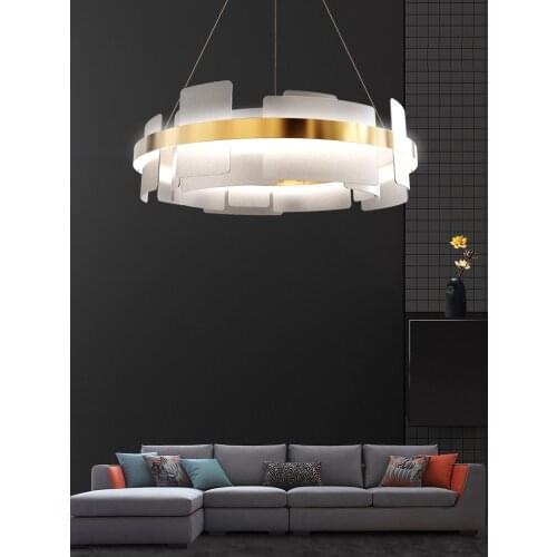 Modern LED Pendant Light Fixtures Acrylic Nordic Lamp Bedroom Dining Living Room Hanglamp Fashion Round Pending Lighting