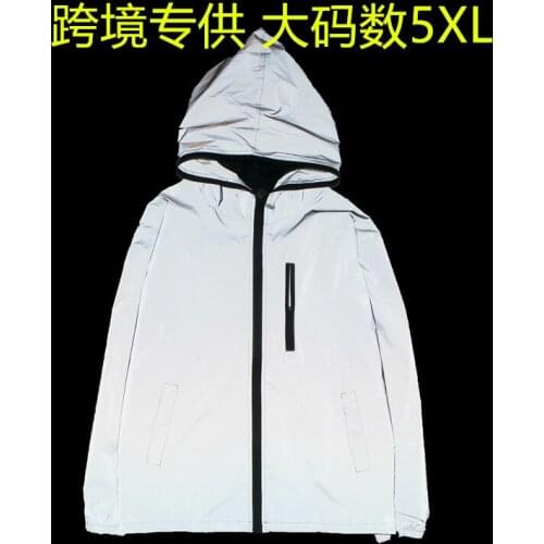 Luminous windbreaker print reflective jacket mens and womens suit women clothing 2020 Sport coat