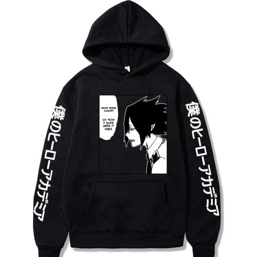 Hoodie For Men My Hero Academia Manga Amajiki Tamaki Print Streetwear Fashion Fleece Swearshirt