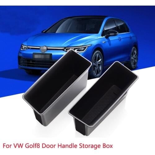 Car interior decoration Door handle storage Box Refit accessories For Volkswagen Golf 8 Door storage box Car styling 2pcs