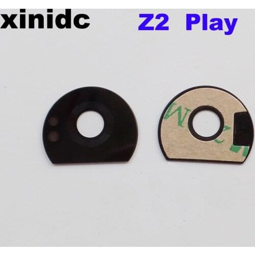 Xinidc 50pcs For Motorola Moto Z2 Play Back Rear Camera Glass Lens with Adhesive Sticker Free Shipping