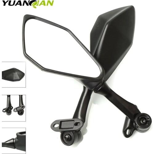 YUANQIAN 1Pair Rear Black View Mirror For HONDA CBR 600 RR 2003-2018 09 10 11 CBR1000RR 2004-2007 2007 Motorcycle Accessories