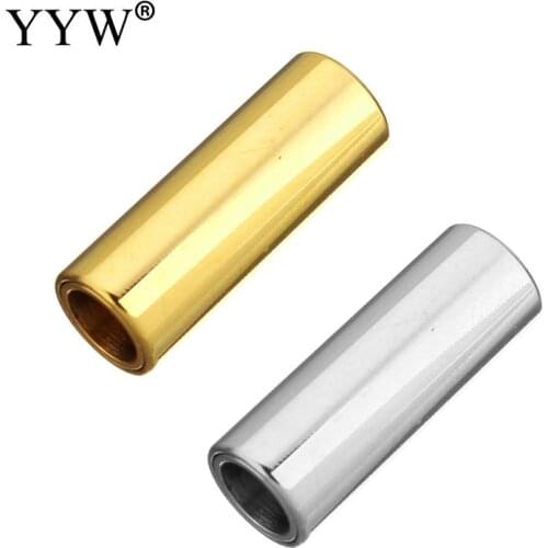 10pcs/Lot Stainless Steel Magnetic Clasp Column Plated Hand Polished16x6x6mm Jewelry Making Diy Column Tube Clasps Connector