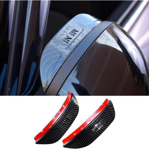 2pcs Car Side Rear View Mirror Rain Eyebrow Visor For BMW MINI COOPERS ONE JCW F54 F55 F56 F60 Clubman Countyman Car Stickers