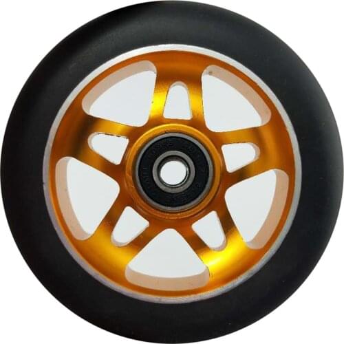 2 pieces/lot 88A 100mm Scooter Wheels With Bearings Alloy Steel Wheel Hub High Elasticity and Precision speed skating wheel A116