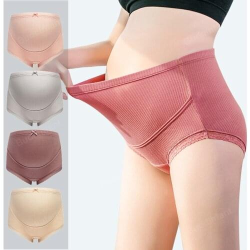 3pcs/pack maternity panties high waist plus size sexy lingerie pregnant women underwear pregnancy pants adjustable belt band