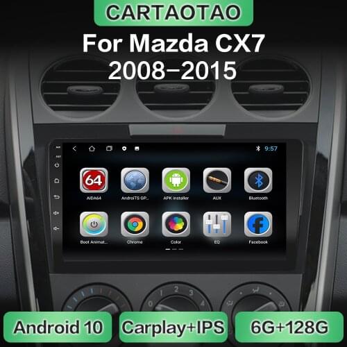 Android 10 car radio GPS navigation WiFi CarPlay multimedia player for Mazda CX-7 CX7 2008 2009-2015 DSP RDS IPS NO DVD 2din