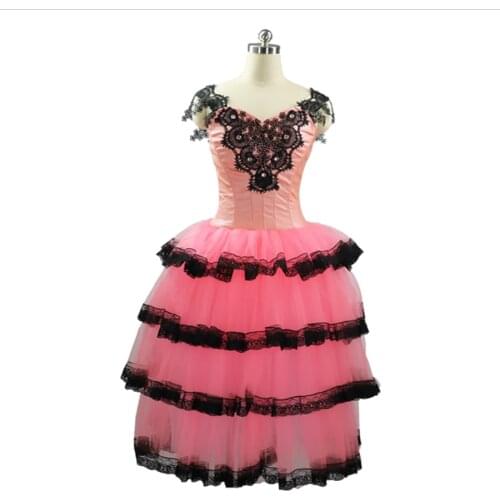 Free Shipping Spanish Matador Professional Dance Ballet Dress For Girls Matar Performance Competiton Stage Costume Women