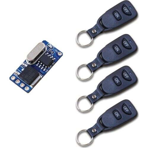 New Item DC3.5V 4.5V 5V 6V 7V 9V 12V RF Wireless Remote Control System Receiver with Transmitters for Smart Home Easy to install