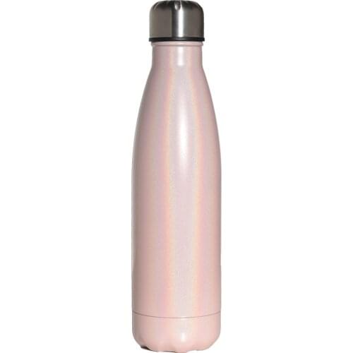 500mlWater bottle Vacuum Coke bottle 304 stainless steel vacuum flask creative sports water bottle cold Coke cup glitter tumbler