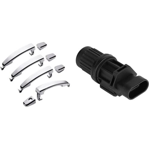 Manual Transmission Speed Sensor 96190708 5S7656 with 4Pcs Chrome ABS Door Outer Handle Covers