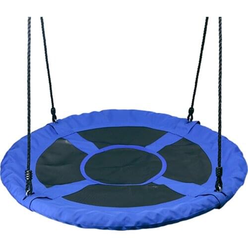 Outdoor Children Swing 1M 40inch Saucer Rotate Tree Nest Swing 900D 600lbs Flying Giant Rope Round Swing Kids Hanging Seat Toys