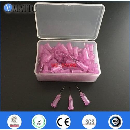 High Quality Precision 0.5'' 1/2 Inch Length 100 Pcs Te Premier Dispensing Needle Tips Dispenser Needles Dispensing