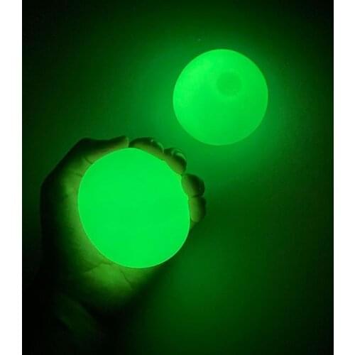 Dropshipping Kids Toys Stick Wall Ball 45MM/65MM Decompression Sticky Squash Ball Luminous Suction Decompression Wholesale Toy
