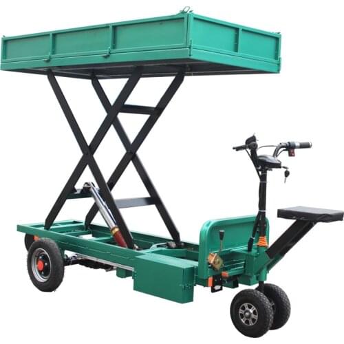 Electric Flatbed Truck Mobile Hydraulic Lifting Platform Truck Lifting Truck-mounted Heavy Lift Pulling Truck