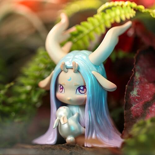 Blind Box Toy FuZoo Foggy Forest Series Kawaii Accessories Animal Figure Model Cute Doll Handmade Home Decoration Girl Gifts