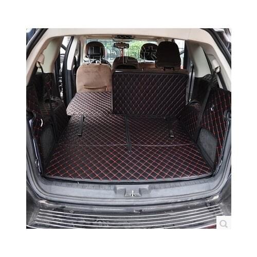 Good quality! Full set car trunk mats for Dodge Journey 7 seats 2018-2009 durable boot carpets cargo liner mats for Journey 2013