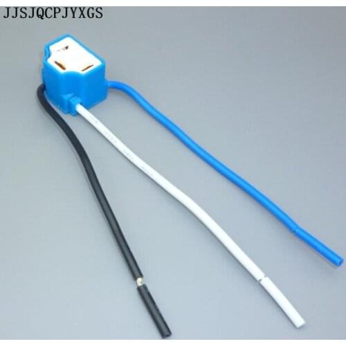 JJSJQCPJYXGS 30pcs/lot 16AWG 14.5cm Car H4 headlight bulb ceramic holder,auto H4 headlight bulb socket, h4 connector