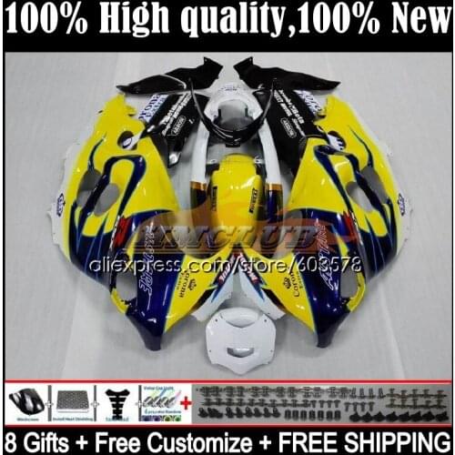 Body For SUZUKI KATANA GSX750F GSXF 600 750 1CL.16 GSXF600 03 04 05 06 07 GSXF750 2003 2004 2005 2006 2007 Fairing Blue yellow