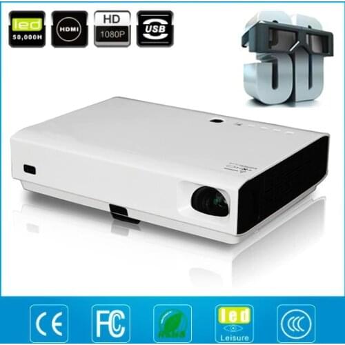 LUXCINE Super Bright Daylight Smart WiFi 3LED DLP 3D Projector PTP100S(New)
