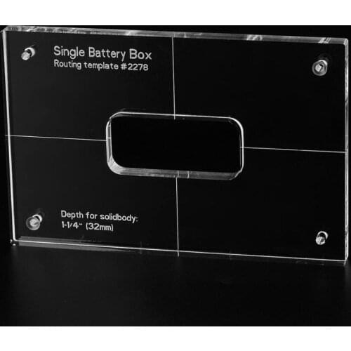 Musiclily Pro CNC Accurate Acrylic Single Battery Box Routing Templates