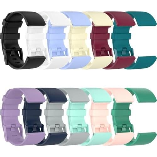 Soft Silicone Adjustable Band For Fitbit Versa/Versa Lite /versa 2 Band Wristband Strap Sport Watch Bracelet
