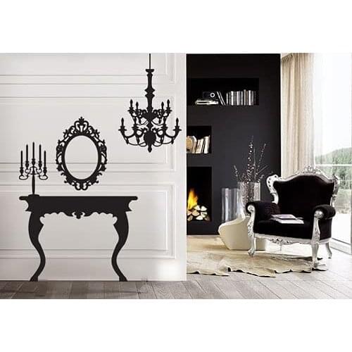 Wall decal mural living room Baroque-measures 180x200 cm-wall decoration, wall stickers, wallpaper