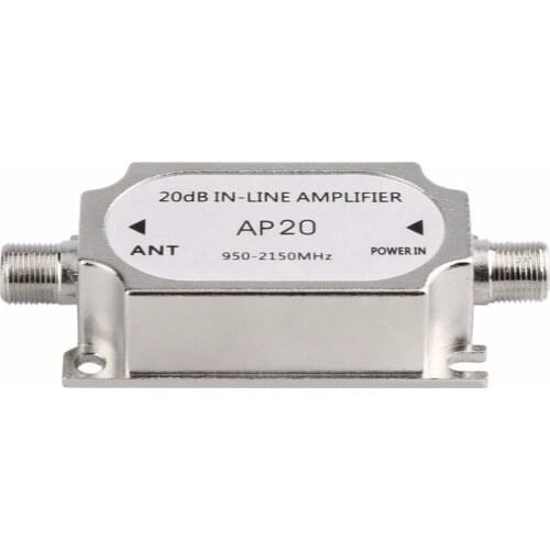 New Satellite 20dB In-line 950-2150MHZ Signal Booster For Cable Run Strength
