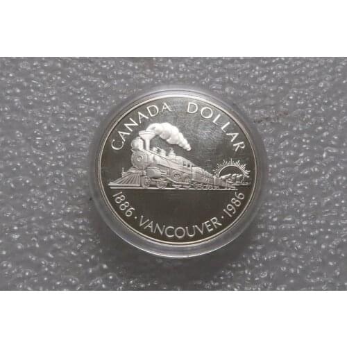 Canada 1986 Vancouver Railway 100 Weeks Silver Coin Real Rare Silver Original Coin Collection