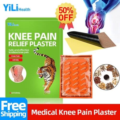 Knee Pain Reliever Tiger Medical Plaster Patch Treatment Synovitis Joint Muscles Soreness Counterpain Health Care Patches
