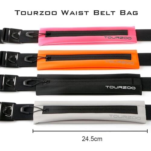 Tourzoo Waist Belt Waterproof deluxe Bag,Phone Bag,1 Pockets,Reflective Funny Pack for Running, Gym, Cycling, Marathon,Hiking
