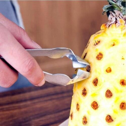Practical Fruit Peeler Pineapple Corer Slicer Cutter Stainless Steel Kitchen Knife Gadgets Pineapple Slicer Clips Dropshipping