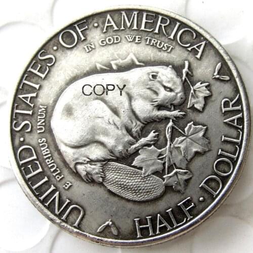 USA 1936 Albany Commemorative Half Dollar Silver Plated Copy Coin